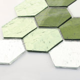 Bathroom Floor and Wall Decoration Hex Stained Glass Mosaic Tile