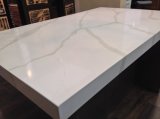White Engineered Quartz Stone Slab for Tabletops, Countertops and Wall Cladding