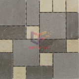 Gery and Beige Color Mixed Marble Mosaic Tile (CFS956)