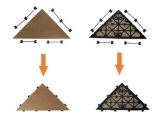 Interlocking Floor Tile Accessories Triangle Tile for Decoration