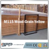 Wood Grain Yellow Natural Marble for Interior Decoration