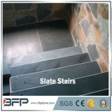 Chinese Black Slate in Flat Surface for Stairs and Steps in Interior Decoration