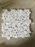 as Customized Design White Carrara Marble Mosaic