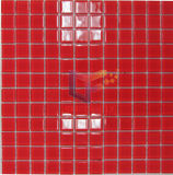 Red Color 4mm Thickness Glass Mosaic (CFC168)