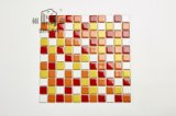 23*23mm Colorful (orange, yellow, white) Ceramic Mosaic Tile for Wall, Kitchen, Bathroom and Swimming Pool, Special Decoration