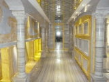 Luxury Golden River Marble for Wall/Floor/Steps Interior Decoration