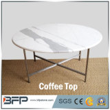 Round Modern Small Tea Table Coffee Table Marble Top