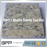 Brazil Yellow Granite Kitchen Countertop Golden Tile Slab