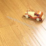 Two-Layer Laddered Oak Flooring /Engineered Wood Flooring with Wire-Brush