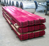 Red Corrugated Steel Roof Tile