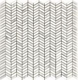 Chevron Pattern Marble Mosaic Tile for Interior Wall and Floor Design