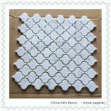 China White/Beige/Brown Marble Mosaic (lantern) for Wall Tile