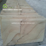Wave Vein Yellow Sandstone Tile with Good Price