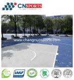 Roll Coated Silicone Polyurethane Sports Flooring with Good Performance