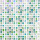 Export Quality Peel and Stick Backsplash Wall Tile Crystal Glass Mosaic
