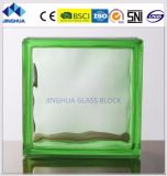 Jinghua Color Cloudy Green 190X190X80mm Glass Block/Brick