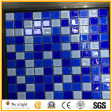 Swimming Pool Blue/White Mosaic Glass Mosaic Wall Tile