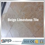Building Material Beige Limestone Flooring Tile for Bathroom Decoration