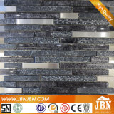 Vintage Style Resin, Stainless Steel and Black Glass Mosaic (M855067)