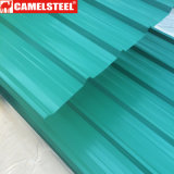 Corrugated Trapezoidal Curved Glazed Metal Flat Roof Tiles