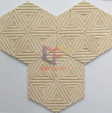 Beige Flower Pattern Like Stone Hexagon Travertine Mosaic (CFS1072)