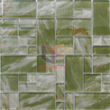 Silk Printing Marble Like Pattern Wall and Floor Used Glass Decoration Mosaic Tile (CD463)