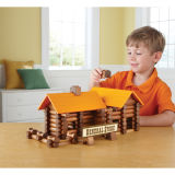Montessori Wooden Children Educational Training Toys House Log Building Set Blocks
