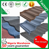 Guang Zhou Manufacturer Natural Sand Stone Coated Metal Roof Tile