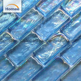 Stock Blue Color Size 20X40mm Glass Mosaic-Interior Cheap Swimming Pool Tile