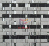 Black and White Mixed Crystal Stone Mosaic Wall Tile (CS228)