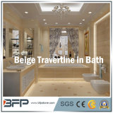 Beige Travertine Bathroom Surrounding for Bath Decoration