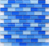 Blue Crystal Glass Brick Mosaic Tile for Swimming Pool