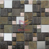 Metal Glass and Marble Mixed Wall Used Mosaic Tile (CFM943)