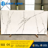 Scratch Resistant Marble Line Quartz Stone Slabs for Engineered /Buildidng Material