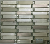 Classicial Strip Shape Class and Stainless Mosaic Tile