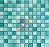 Seagreen Bathroom and Swimming Pool Crystal Glass Mosaic Tile (CFC183)