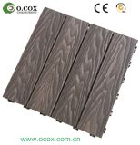 Wood Plastic Composite Decking Tile Interlock Outdoor Decking Deck Tile