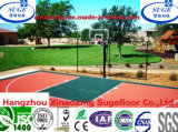 with Non-Fade Outdoor Basketball PP Sports Flooring