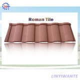 Corrugated Steel Flat Roman Stone Coated Metal Roof Tile