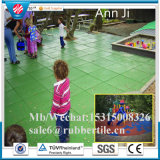 Colorful Granules Carpet, Rubber Flooring Tiles, Safety Outdoor Tile