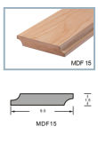 Ck MDF Skirting Baseboard Covered with PVC Grain Pattern