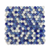 New Design for TV Background Use Penny Round Glass Mosaic