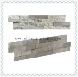 White Wooden Marble Slate Culture Stone Wall Cladding for Building