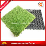 Interlocking Plastic Artificial Grass Turf Tile for Garden