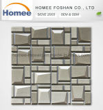 Factory Produce Brown Bevel Subway Glass Tile Mosaic