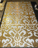 Gold Mosaic, Pattern Mosaic Art Mosaic Wall Tile (HMP648)