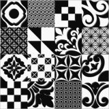 Spain Texture Pattern Black&White Rustic Porcelain Floor Tile