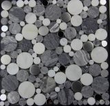 Round Stone&Stainless Steel Mosaic Tiles for Wall&Floor