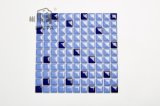 25*25mm Convex Blue Ceramic Mosaic Tile for Decoration, Kitchen, Bathroom and Swimming Pool