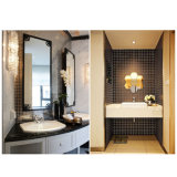 Eco-Friendly Building Materials Black Bathroom Tiles Stained Glass Mosaic